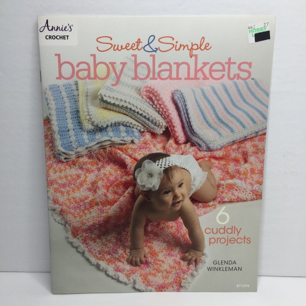 Annie's Crochet Sweet & Simple Baby Blankets Glenda Winkleman 6 Cuddly Projects